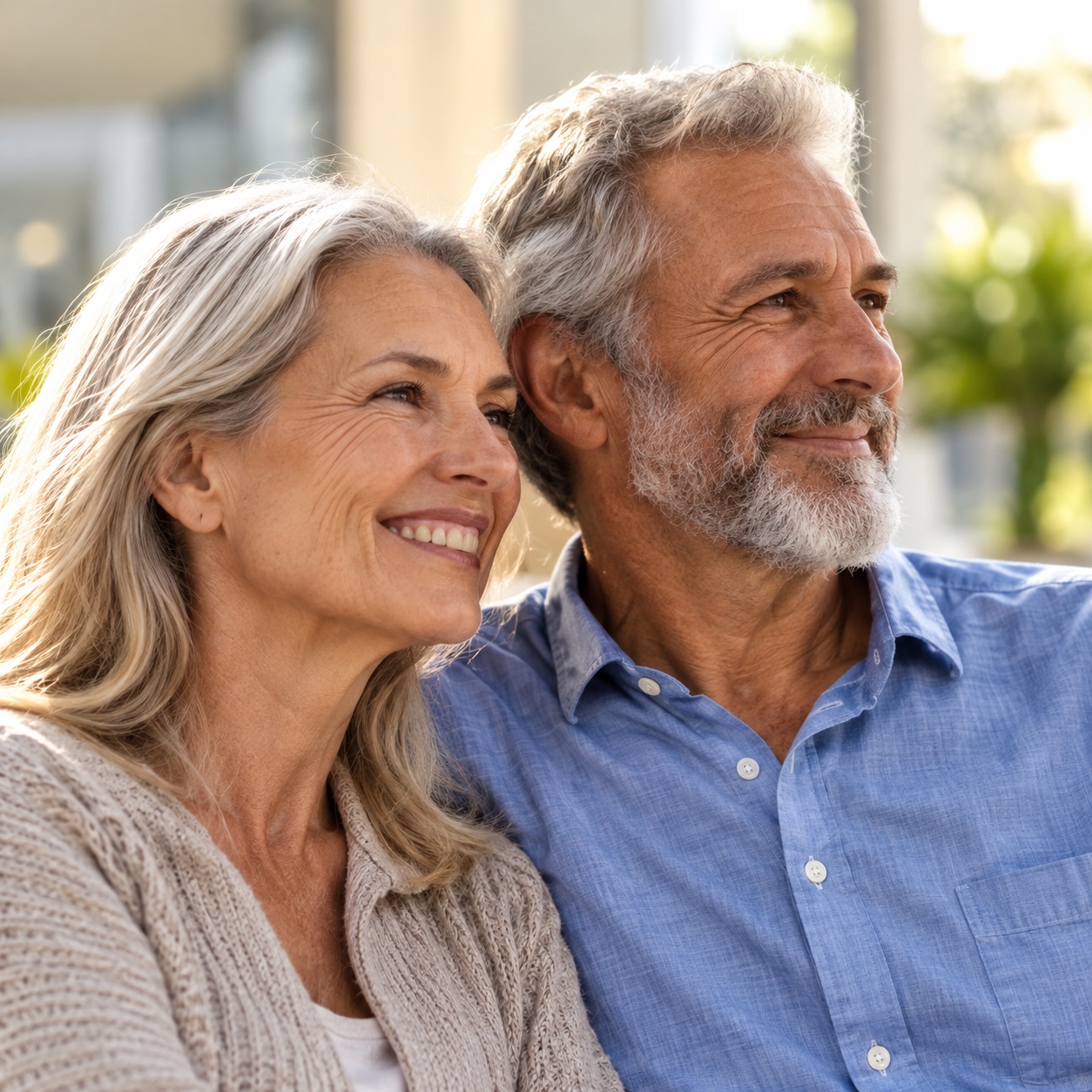 Portrait of a smiling older couple